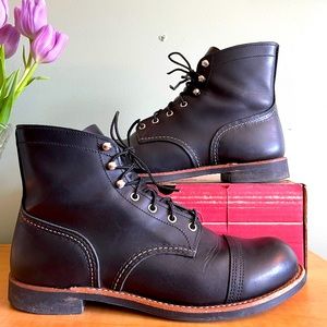 Red Wing Heritage 8084 Iron Ranger in Black Harness Leather size 11D Made in USA